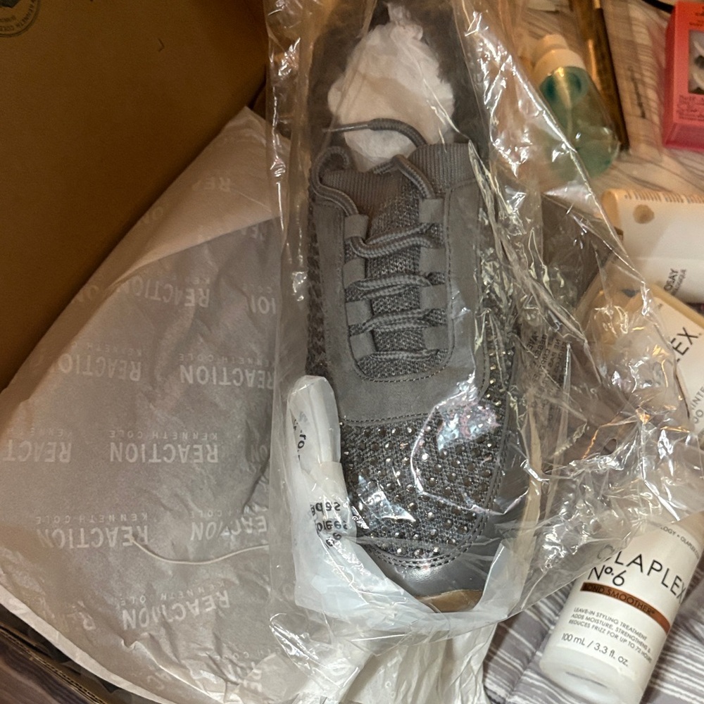 Sparkling Gray Sneakers